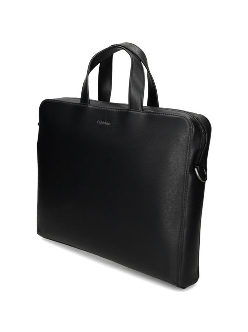 Borsa Calvin Klein porta pc con zip nera Calvin Klein | LV04D3290GUB1